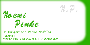 noemi pinke business card